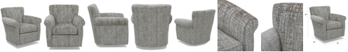 Furniture Zaniel 35" Fabric Accent Swivel Chair